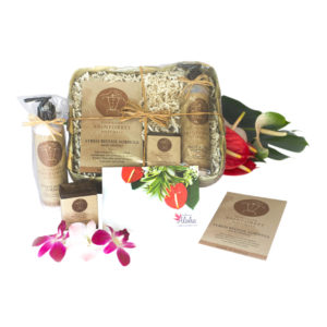 hawaiian bath and spa products gift basket