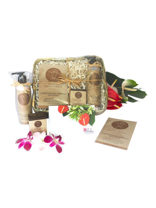 hawaiian bath and spa products gift basket
